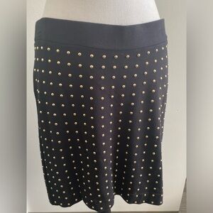 Forever 21 black skirt with gold ball embelish